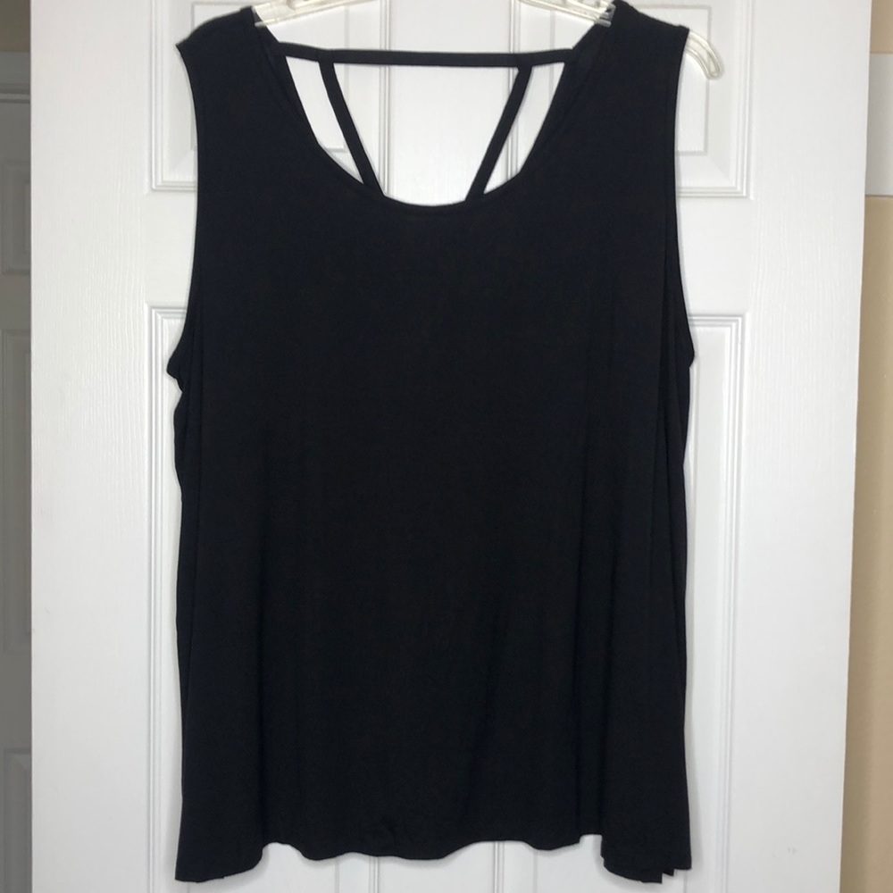 NWT lane Bryant black tank top Sz 26/28